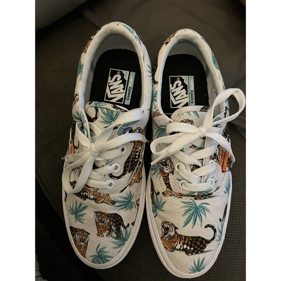 Vans X Project Cat Era Discovery Comfycush Tigers Shoes Womens 6.5 Jungle Cats - Picture 2 of 7
